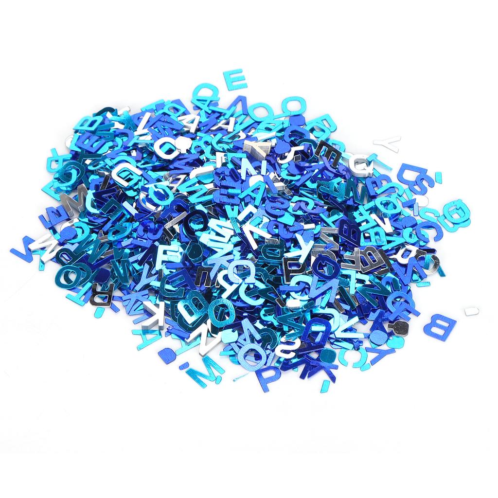 8mm Blue Confetti Party Glitter Sequin Table Decorations for Thanksgiving Day BaptismLetter