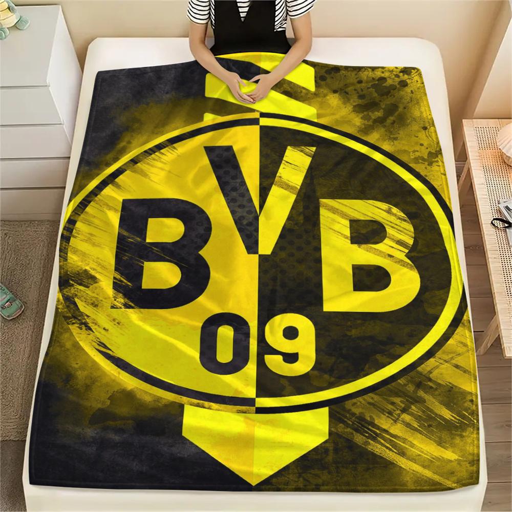 1pc Dortmund Print Flannel Blanket, High quality Comfortable for All Seasons, Home Decor, Warmth and Comfort, Perfect for Christmas Gifts29