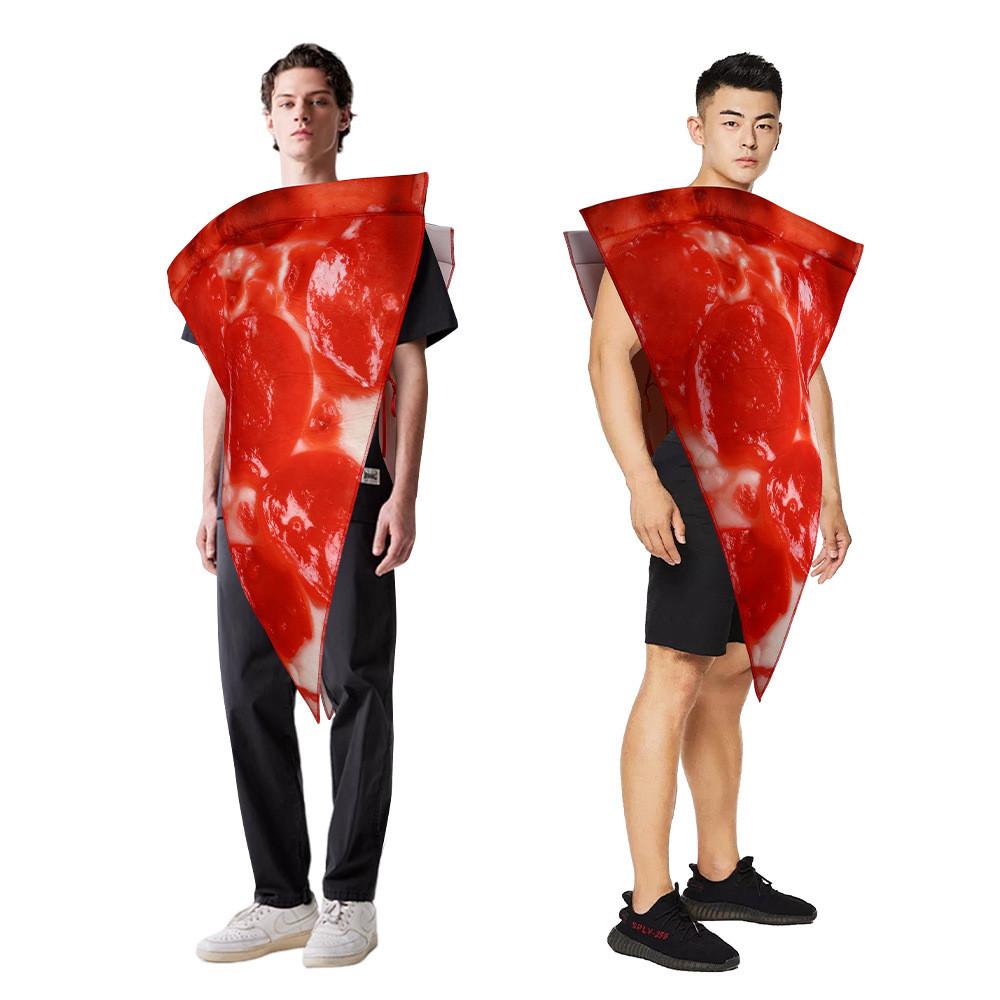 Eltern-Kind Halloween Pizza Kostüm Lustiges Cosplay Outfit für Maskerade-Party