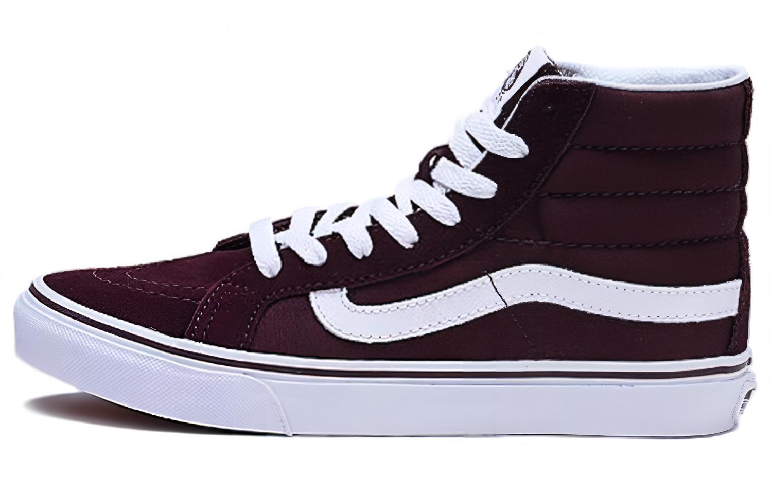 Vans SK8 HI Slim Sneakers Deep Wine Wine Red Women s VN0A32R2LV6 39