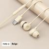 High Sound Quality Sleep Earphones Type C In-Ear Headphones Wired Earphones  Mobile Phone Use