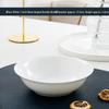 7-inch Large Capacity White Bone China Noodle Bowl - Ceramic Soup & Lo Mein Tableware