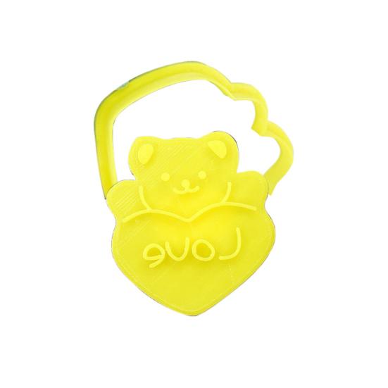 Useful Quick Demold Bear Themed Fondant Mold Food Grade Reusable Cookie