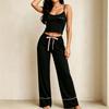 European and American Suspender Pajamas Women's Summer Sexy Vest Trousers Two-piece Suit Women's Loungewear Pajamas