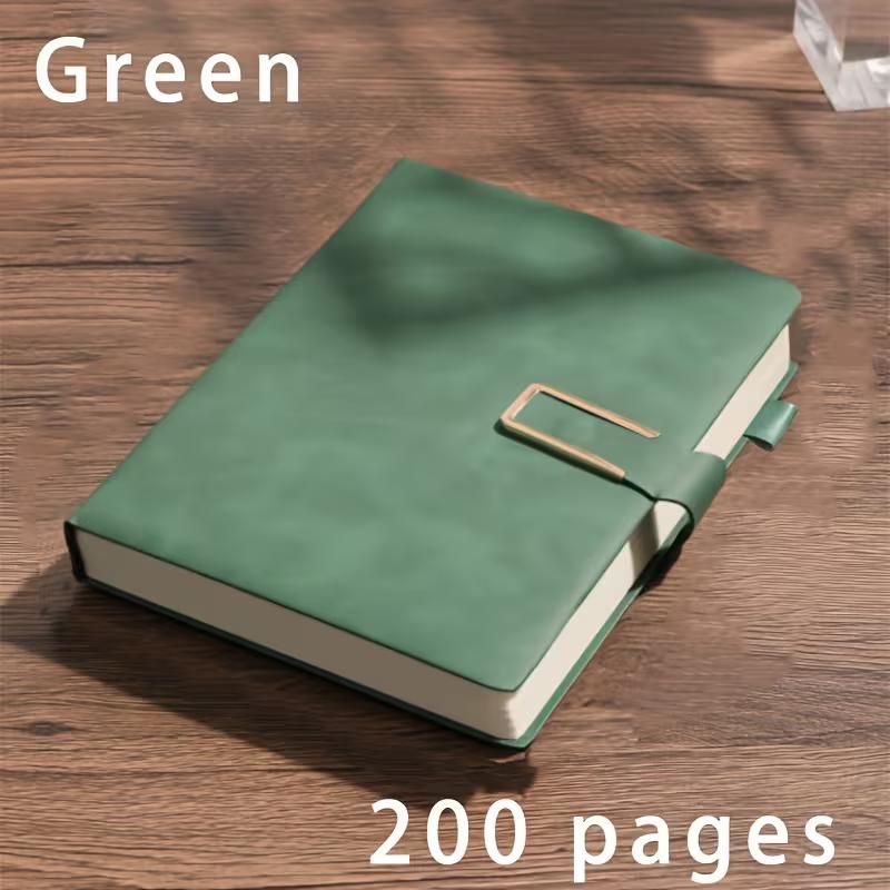 A5 Retro Notebook Soft Leather Cover 200 Pages Agenda for Students Business Office School Stationery Supplies