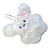 Plush Animal Keychain with Bowknot Soft Keyring Bag Pendant Handbags Decoration Charm for Women Fashion Accessory