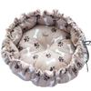 Universal Pet Nest: Medium & Large Pumpkin-Style Cushion for Cats and Dogs