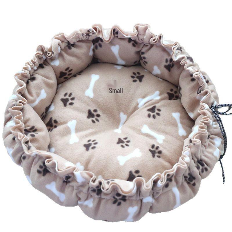 Universal Pet Nest: Medium & Large Pumpkin-Style Cushion for Cats and Dogs