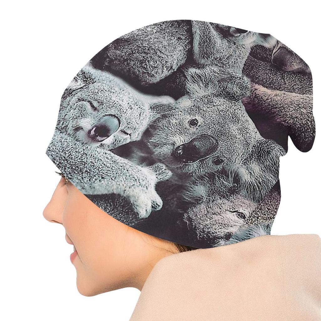 Animal Meme Koalas Unisex Women Beanies Outdoor Ski Cap Double Layer Fabric Bonnet Hat