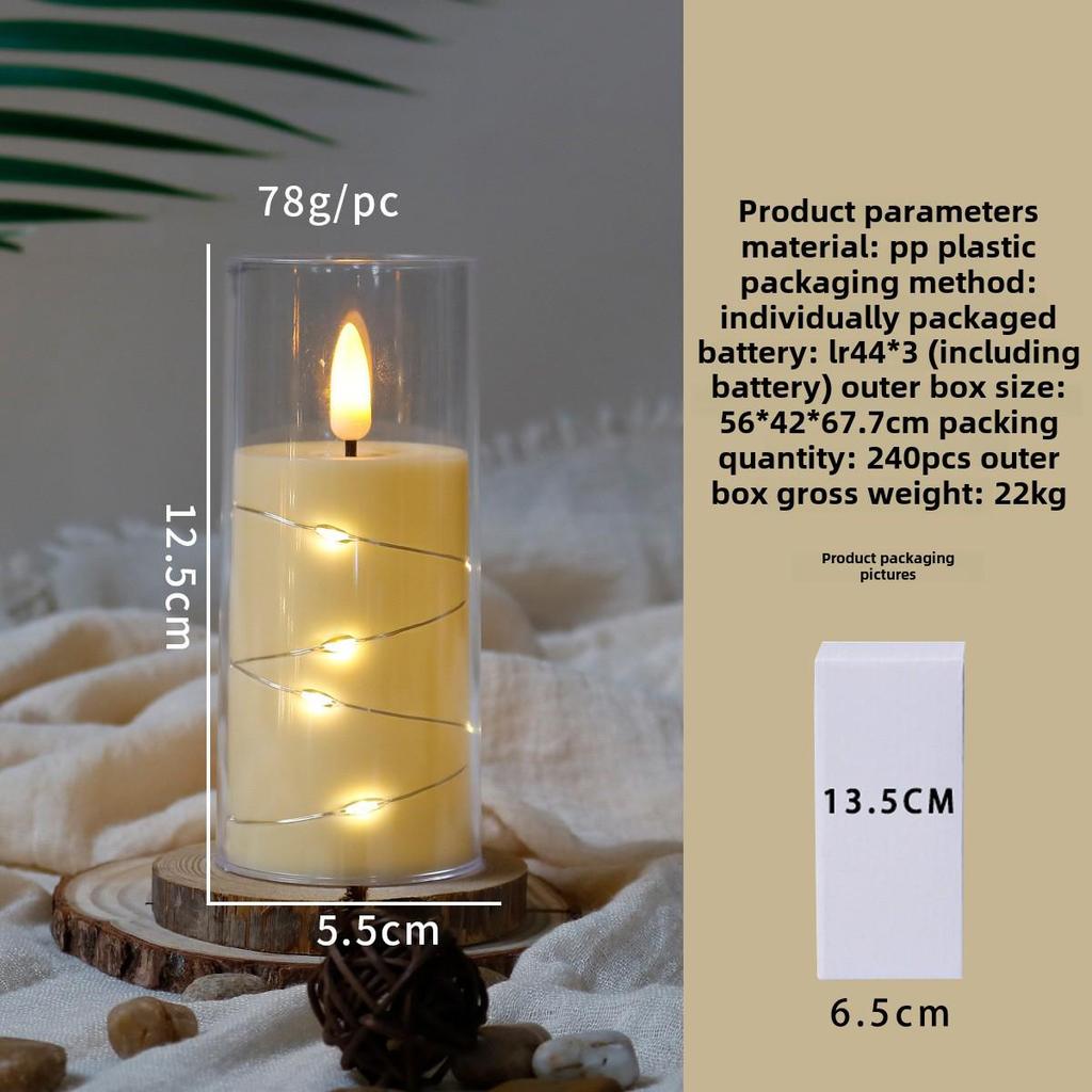 "LED Remote Control Candle Lights for Weddings, Birthdays, Parties & Concerts - Electronic ABS Simulation String Light Decoration"