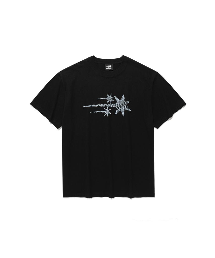 NICEGHOSTCLUB Sketch 3Star Basic Tee_Black(Ng2Gmut535A)