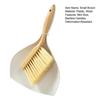 Small Broom Dustpan Set Ergonomic Natural Bamboo Handle Soft Bristles Portable Decorative Mini Broom Kit