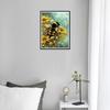 5D DIY Diamond Painting Bees Picking Flowers Cross Stitch Kit Mosaic Diamond Embroidery Rose Full Round Square Drill Home Decoration