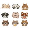 9 Pcs Lovely Dogs Repair Patches Cats Iron on Embroidered Patches Cartoon Animal Sew On Decorative Appliques for Clothes