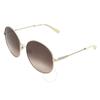 Salvatore Ferragamo Brown Gradient Round Ladies Sunglasses Sf299s 703 60