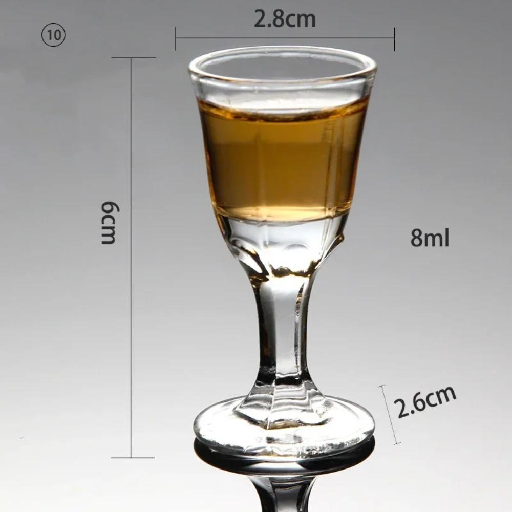 2/6/PCS Crystal Cup Shot Glass Cup Creative Spirits Wine Glass Cup Glasses Party Drinking CharmingThick BottomCup Wine Glass
