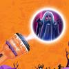 Halloween Projeksjonslommelykt Bærbar 2-i-1 Projektorlampe Forskjellige Bildeprojeksjonsleker Enkel å Bruke Gave til Barn