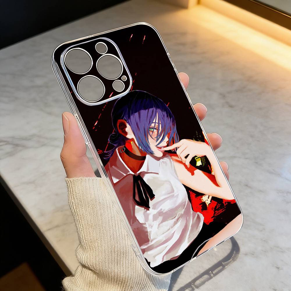 

R-Reze C-Chainsaw Man ARC Phone Case For iPhone 17 16 15 14 13 12 11 Mini Pro Max Plus Transparent Cover iPhone16