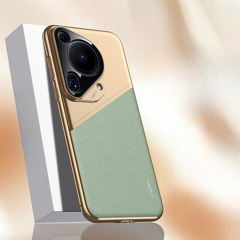 Suitable for Huawei Pura70pro+ Phone Case, Leather-coated 70ultra All-Inclusive Pro Business Men's Anti-drop Leather Case