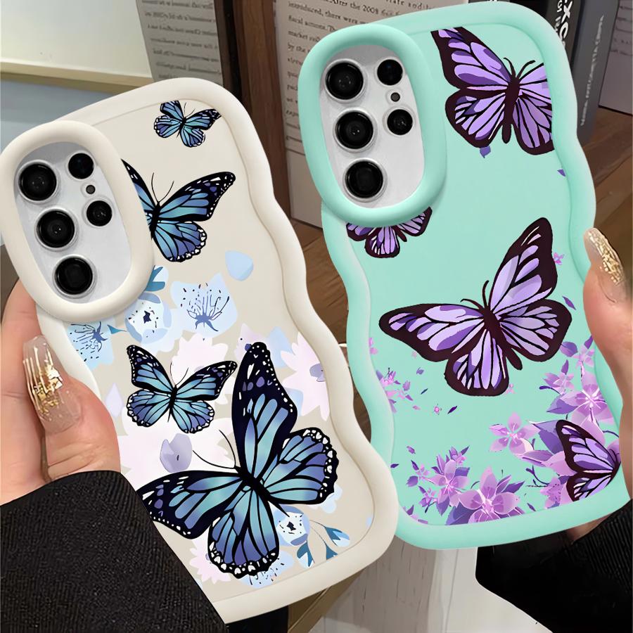 Case for Samsung Galaxy A26 S25 S22 Ultra S20 FE S23 Plus S24 A25 S21 Soft Phone Cover A35 A54 A34 A36 A55 A24 INS Retro