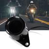 Motorcycle Digital Speed Tachometer LED Mechanical Odometer 7 Color Switching Backlight Universal (Black)
