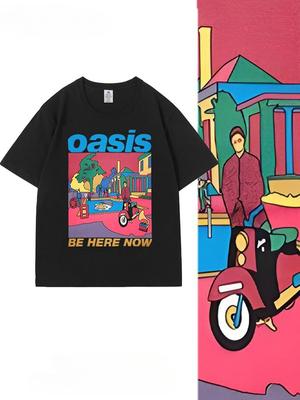 OASIS, britská rocková streetweareová značka, nabízí trička z čisté bavlny, která jsou umělecká, high street a jedinečná pro muže i ženy v létě.