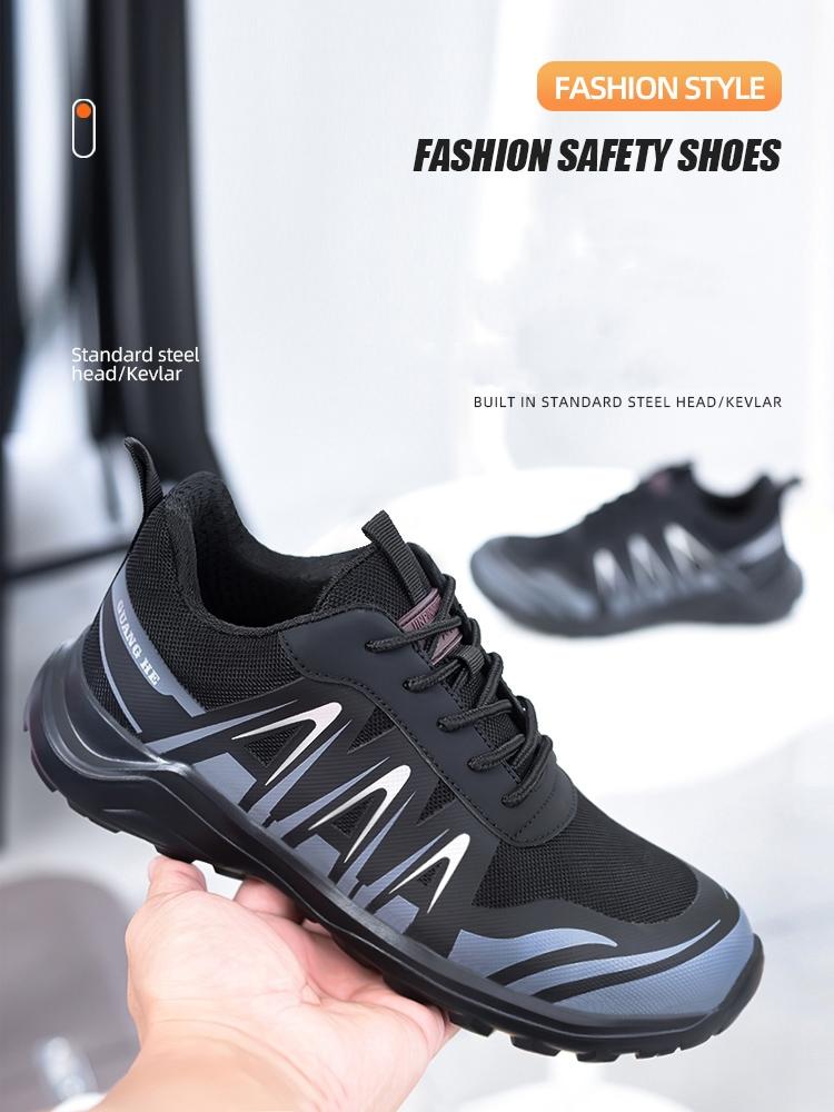Work Safety Shoes Men Indestructible Work Sneakers Anti-Smashing Puncture Proof Protective Safety Boots