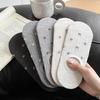 Women's Summer Mesh Thin Shallow-mouthed Invisible Socks Women's Pure Cotton Bow Women's Boat Socks Short Socks