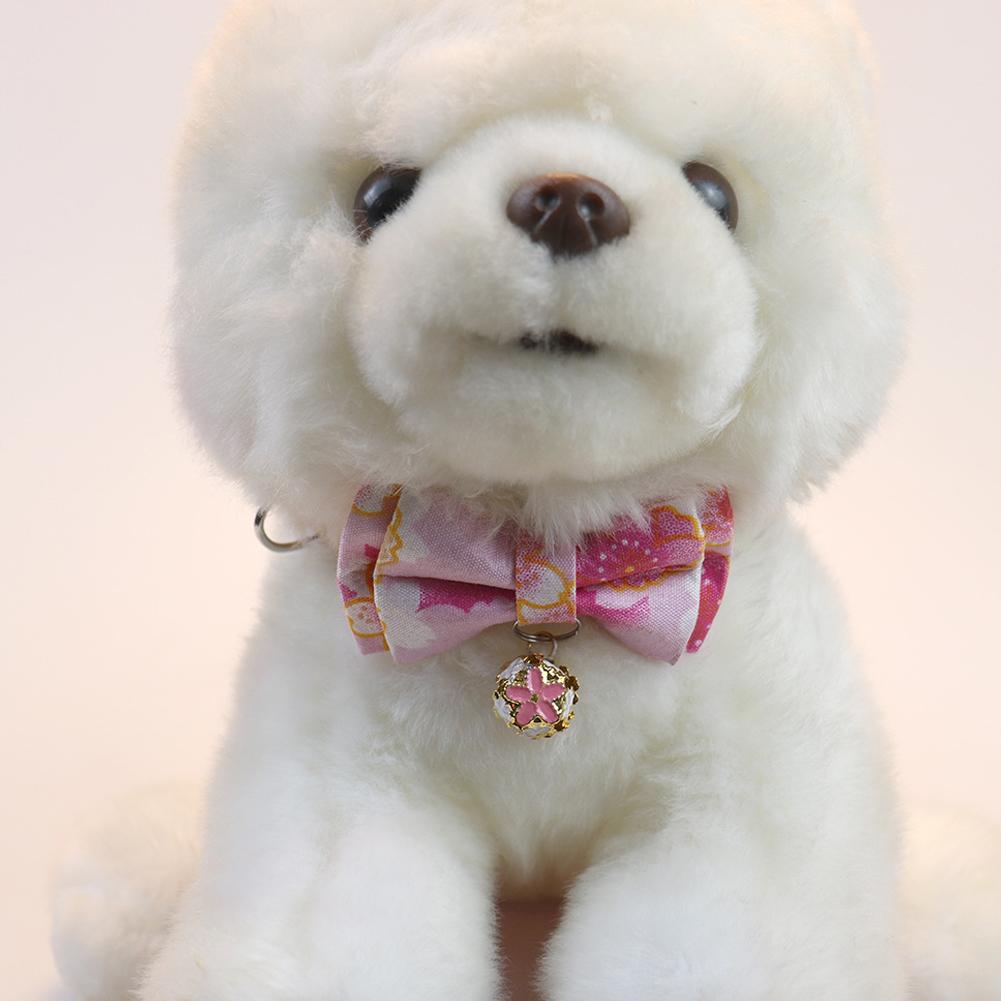 Cute Cat Collar With Bow Tie Cute Plaid Pattern Dog Collar With Bow Tie And Durable Buckle Collar For Small Medium Pet Set