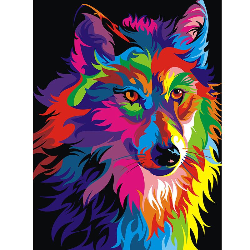 Oil Painting DIY 5D Diamond Painting Full Round Resin Cross Stitch Kits Cartoon Animal Diamond Embroidery Mosaic Handmade Gift