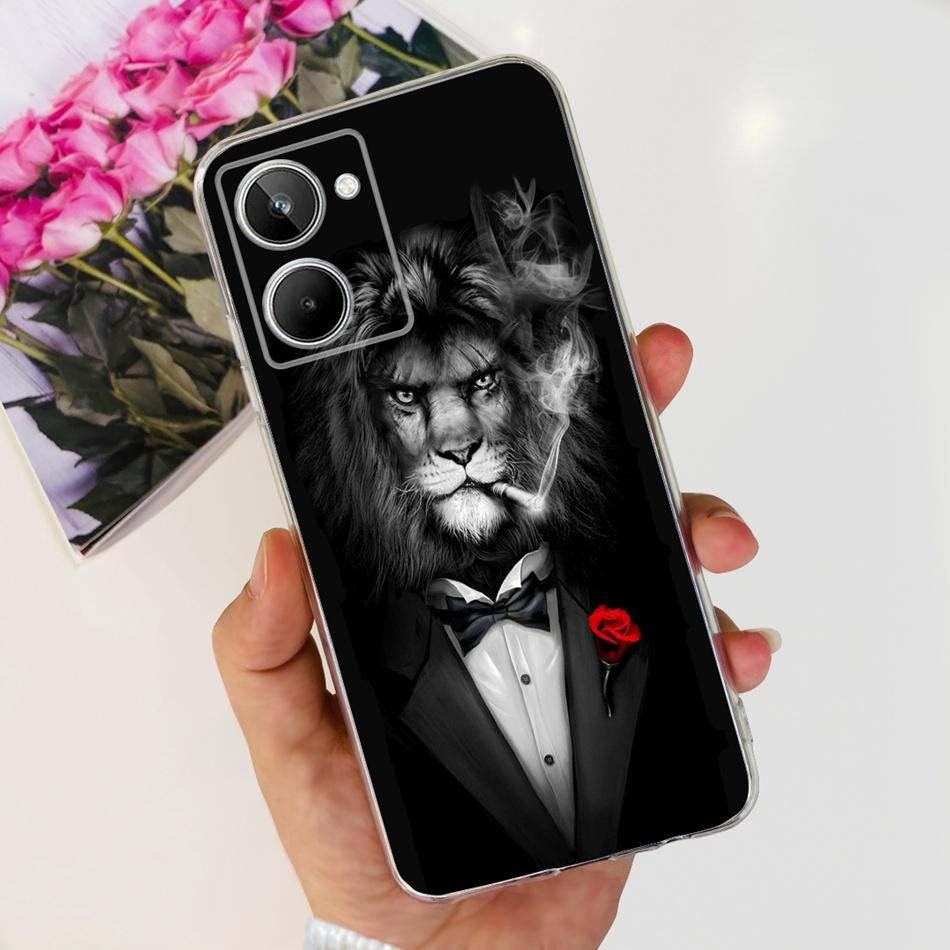 Cute Flower Cat Painted Case For Realme 10 / Realme 10 Pro / Realme 10 Pro+ Soft Silicone TPU Cover For Realme10 4G 10Pro Plus