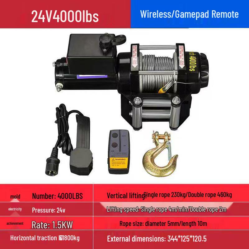 12V/24V Electric Off-Road Car Winch & Hoist