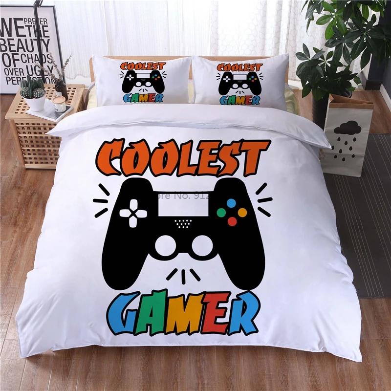 

New GamePad Bedding Set Adult Children Cartoon Games Comforter Bedding Sets Twin Queen King Duvet Cover Sets Pillowcases 2/3pcs 135x200cm 2pcs