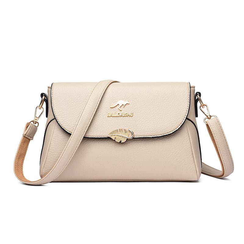 Spring and Summer New Women's One Shoulder Crossbody Handbag Bag Fashionable Commuting Casual Versatile Middle-aged Mother's Bag
