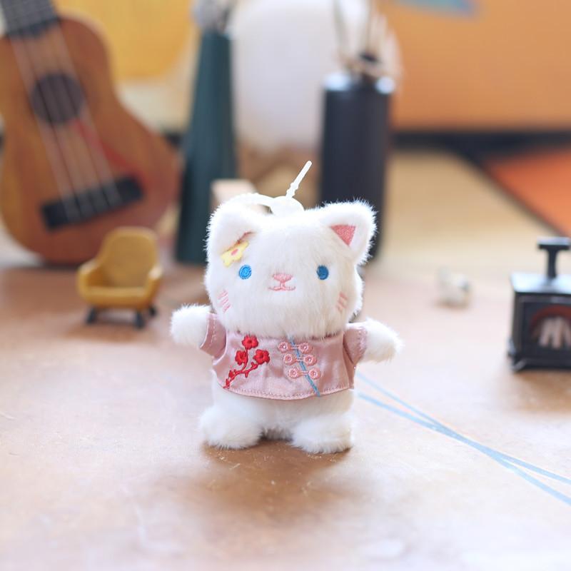 Adorable Plush Panda Keychain Cute Animal Bag Charm Soft Pp Cotton Stuffed Toy