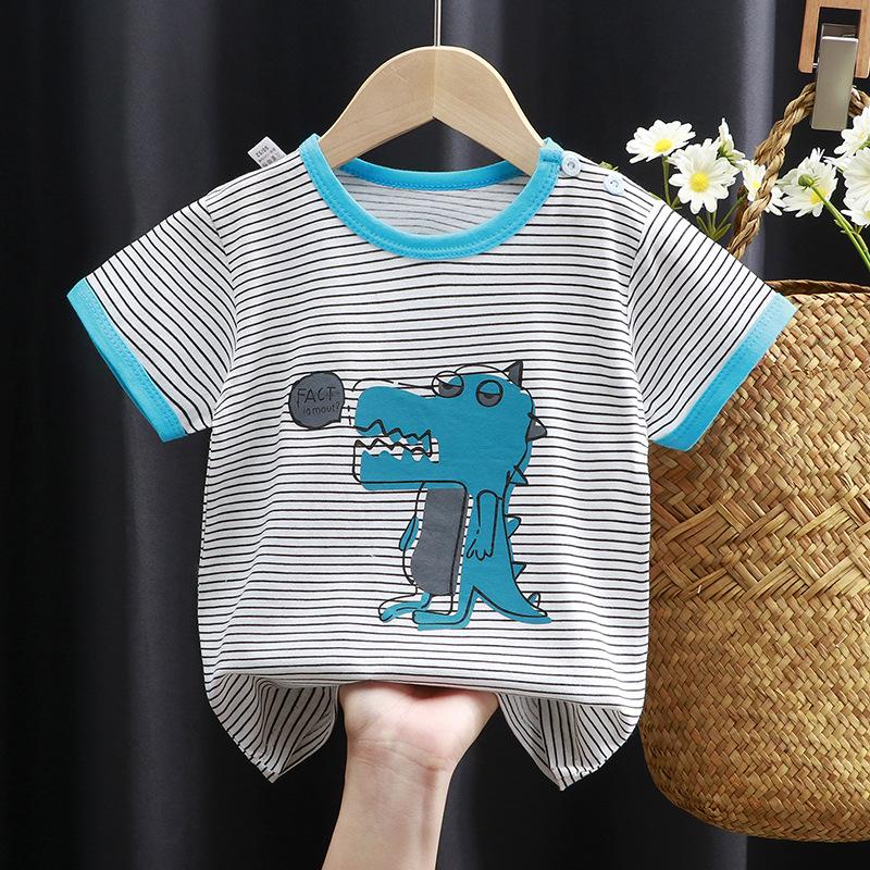 Children's Pure Cotton Short-Sleeved T-Shirt: Summer Style for Girls & Boys