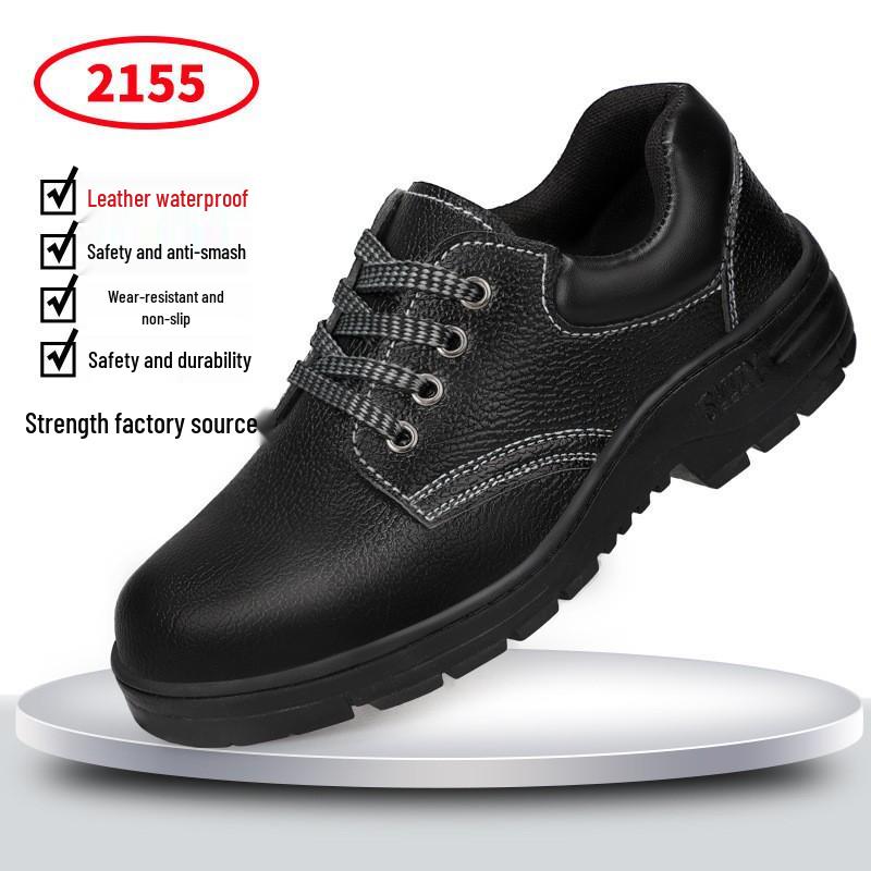 Men's Steel Toe Safety Shoes: Anti-Smash, Anti-Puncture, Wear-Resistant, All-Season Work Protection