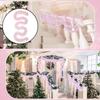 1pc 2M Pink Tinsel Garland Shiny Metallic Glitter Party Decoration for Christmas Valentine Wedding Birthday Holiday Home Decor