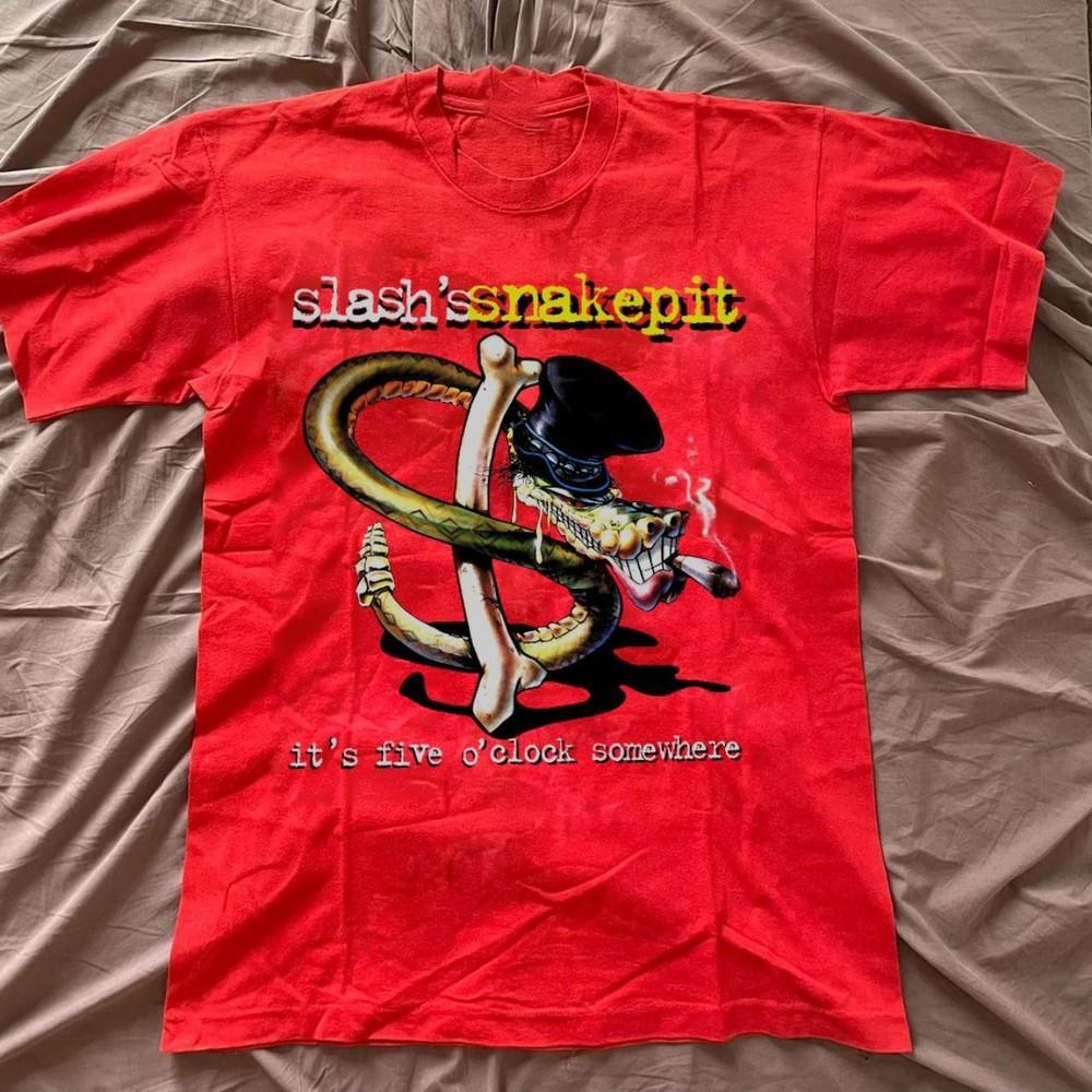 Slash#039;s Snakepit Band It#039;s Five O#039;Clock Somewhere Tshirt S to 5XL NZL416 Unisex T-Shirt S