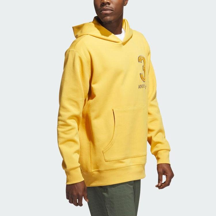 Adidas Sweatshirts Men's Yellow Hooded Moderate Regular HZ3235