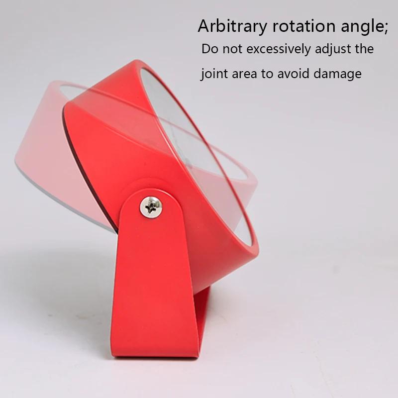 Kreativer Metall Kleiner Wecker 360° Drehbar Leise Nachttisch Schreibtisch Tischuhren Geschenk für Schlafzimmer Wohnzimmer Werkzeuge Büro Deko