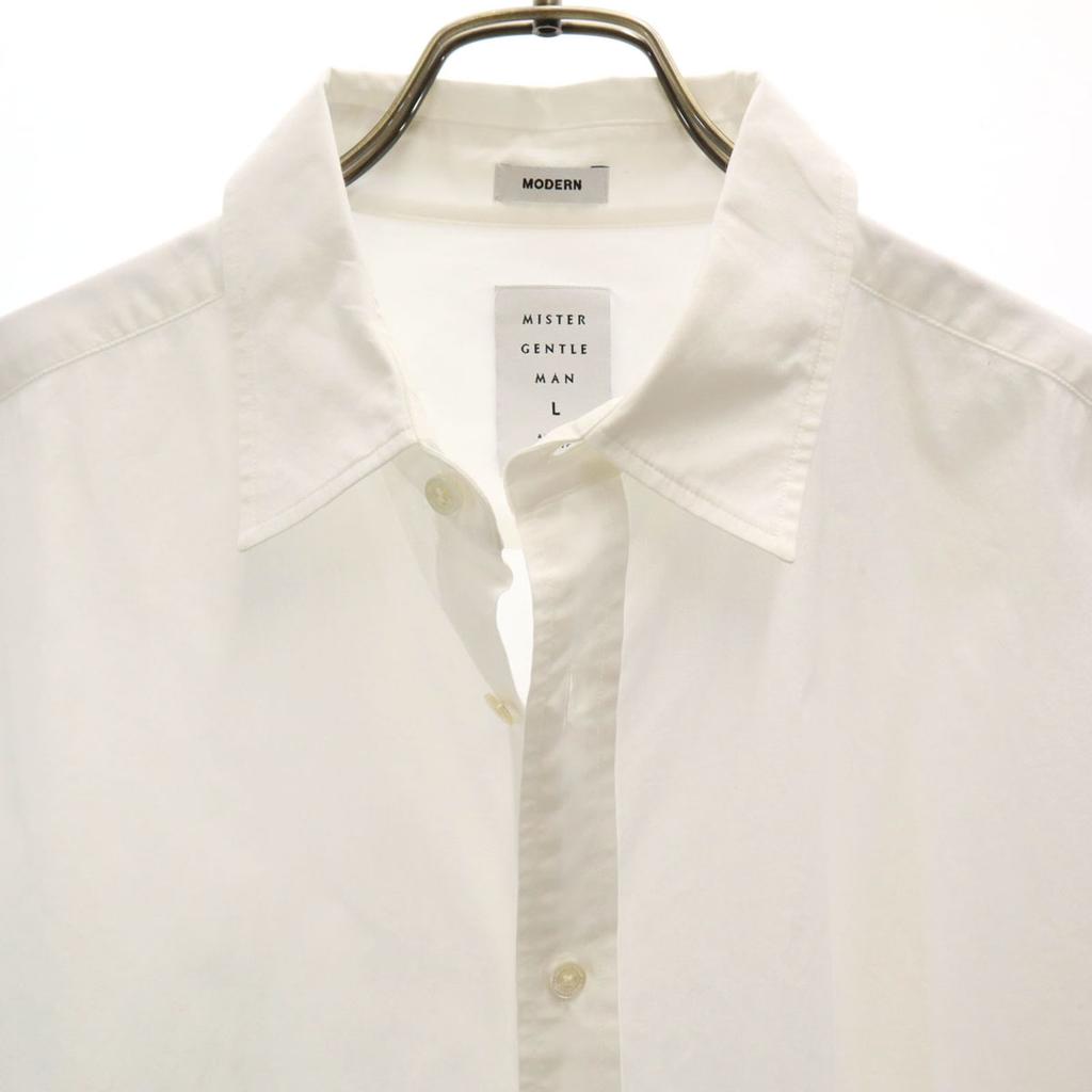 Mr.GENTLEMAN Made In Japan Short Sleeve Cotton Shirt L White Men's Used