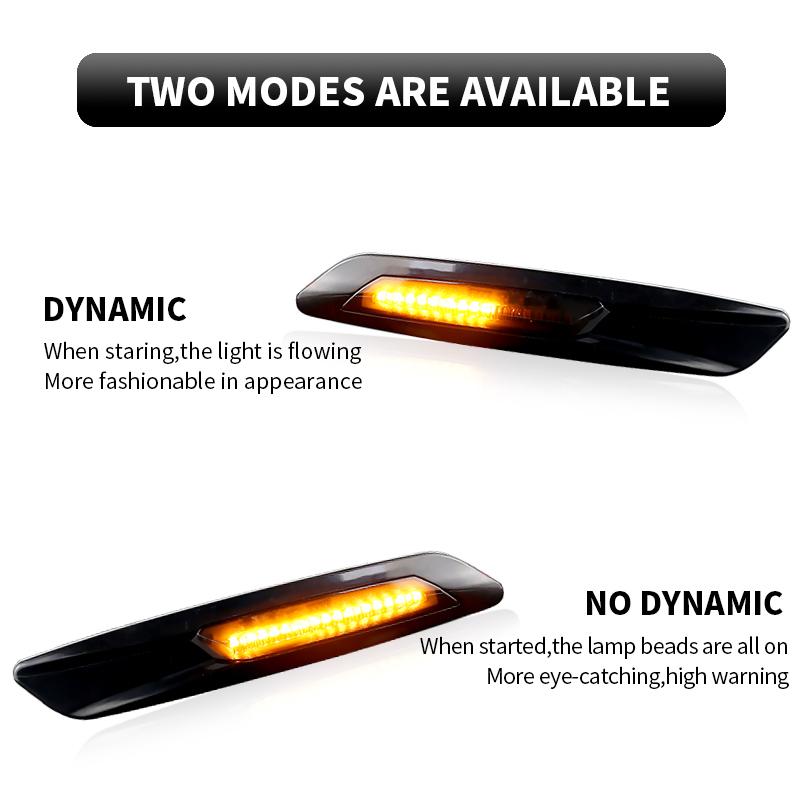 2X LED Sequential Fender Indicator Side Marker Blinker Turn Signal Lights for BMW 5 Series F10 F11 528i 528iX 535i 2011 12 2013