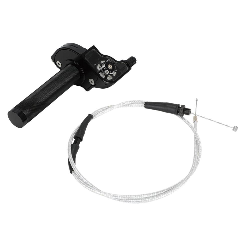 7/8''22mm Motorcycle Accelerator Handlebar Throttle Visible Twist Grip Universal CNC Aluminum For Pit Dirt Bike Motocross ATV