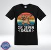 Six Seven Bruh Dabbing Capybara Retro Vintage Funny Animal TShirt