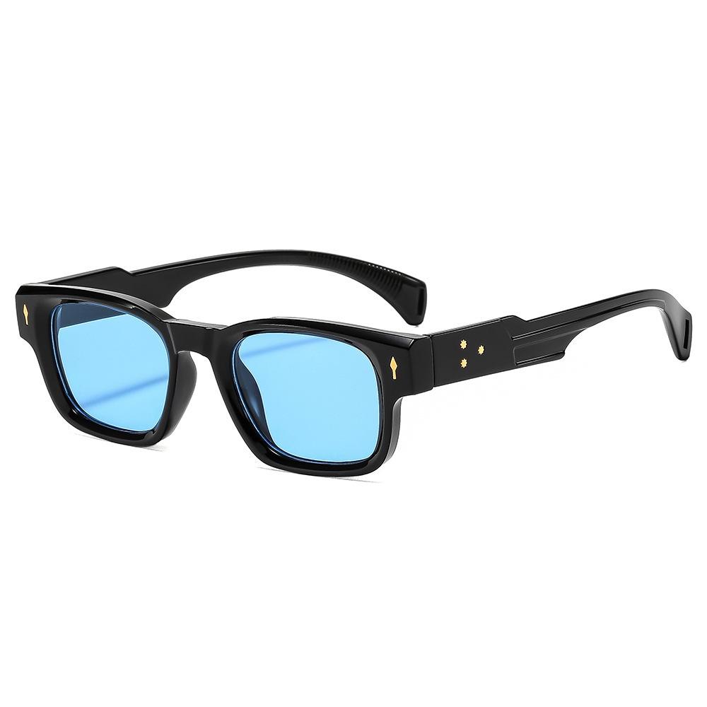 New square sunglasses, European and American fashion arrow rivet five-pointed star decorative sunglasses for men and women