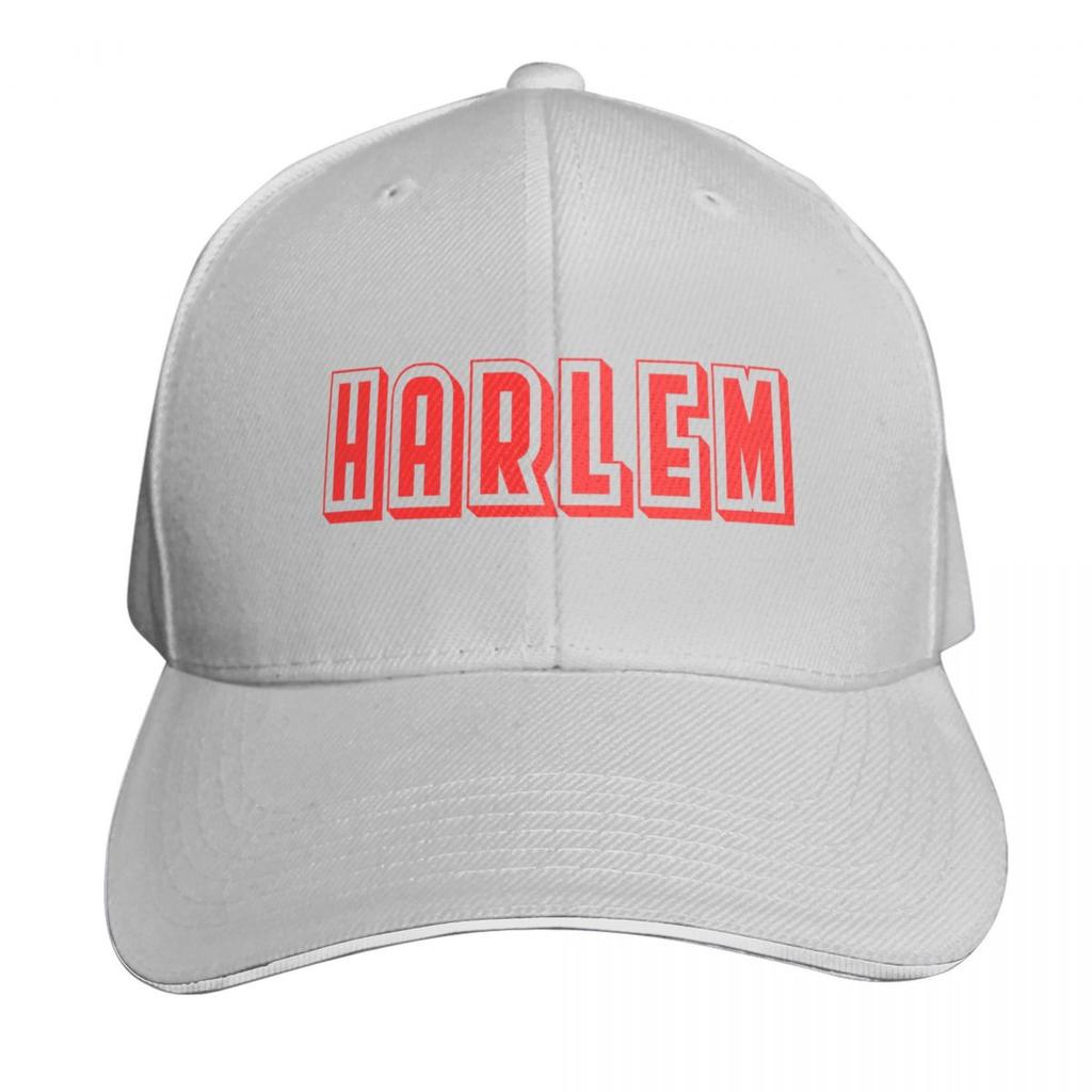 Harlem Text With Border Baseball Cap Rave Thermal Visor luxury caps Christmas Hat Unisexs Tennis Womens