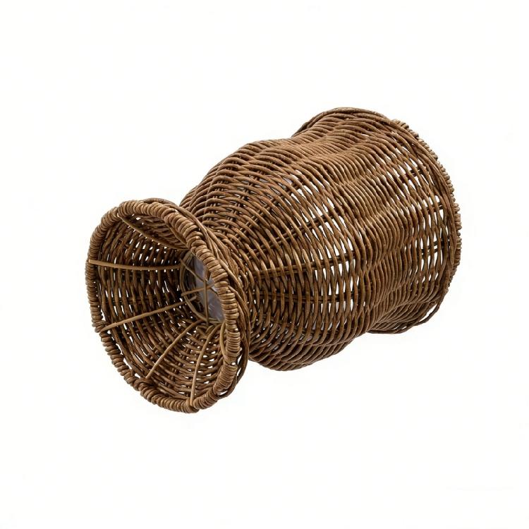 Eleganti Casali Rattan Sintetico Intrecciato Vasi Decorativi per Fiori Secchi E Artificiali Portafiori Decorazioni per Composizioni Floreali