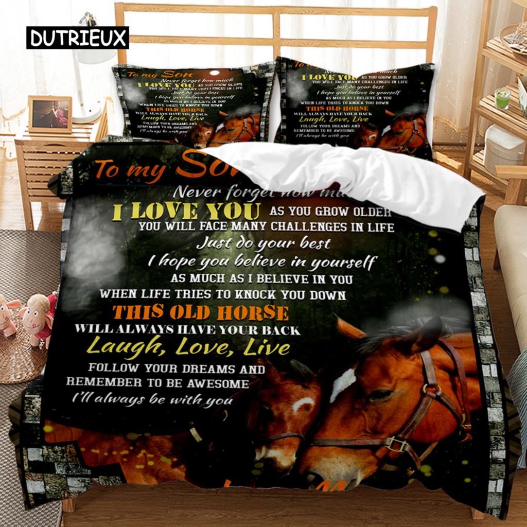 Letter Duvet Cover Set Love Vows Letter To Lover Letter Twin Bedding Set Couple Gift Lover Queen King Size Polyester Quilt Cover