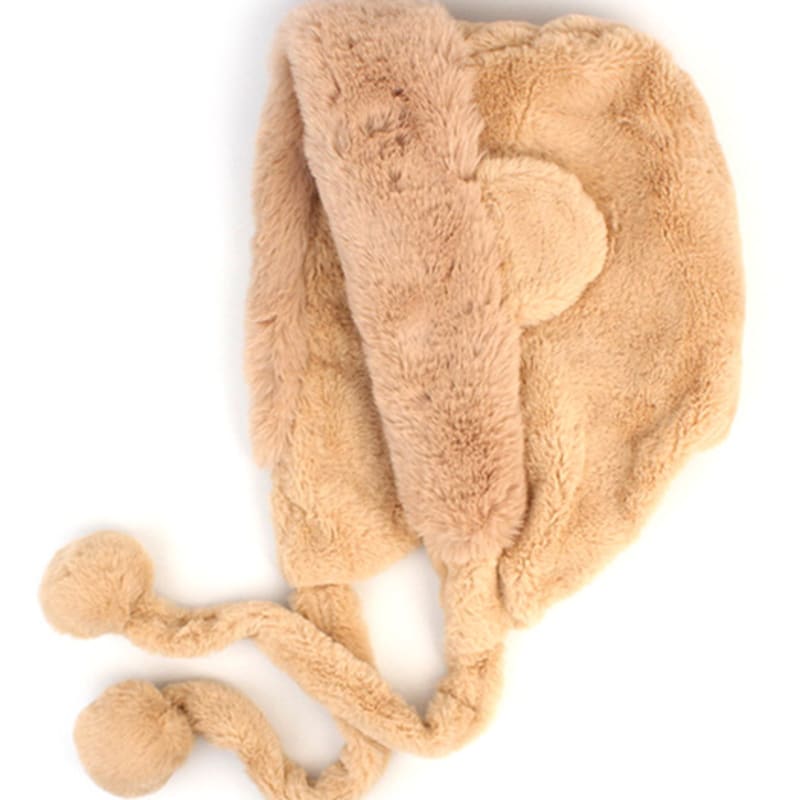 Universal Chemistry Bear Fur Beige Balaclava